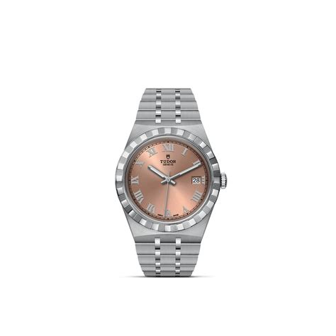 tudor royal 38mm salmon|Tudor Royal 38mm Steel Case Salmon Dial M28500.